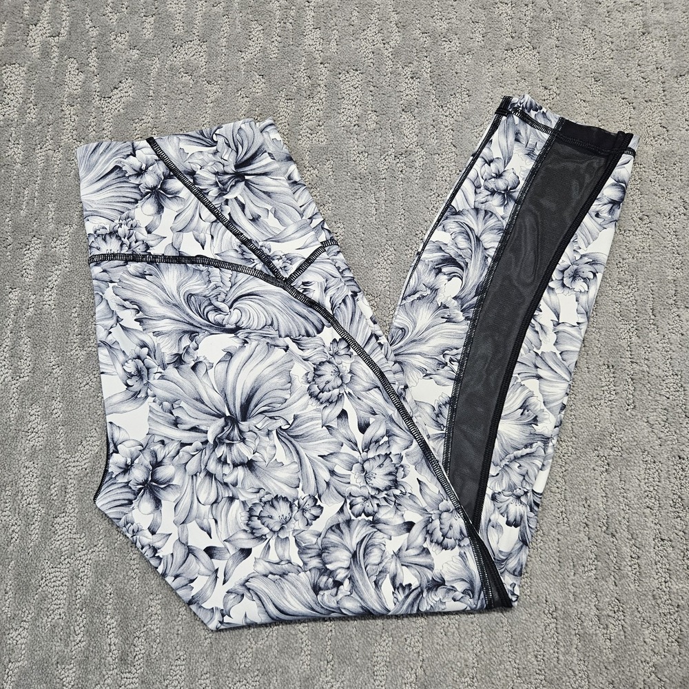 Lululemon Womens Train Times 7/8 Light Garden Floral Legging‎ Pants size 8 - Picture 2 of 11